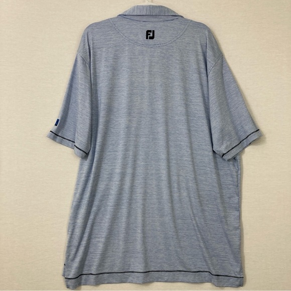 FootJoy Blue Stripes Activewear Short Sleeve Polo Shirt size 2XL - Picture 9 of 10
